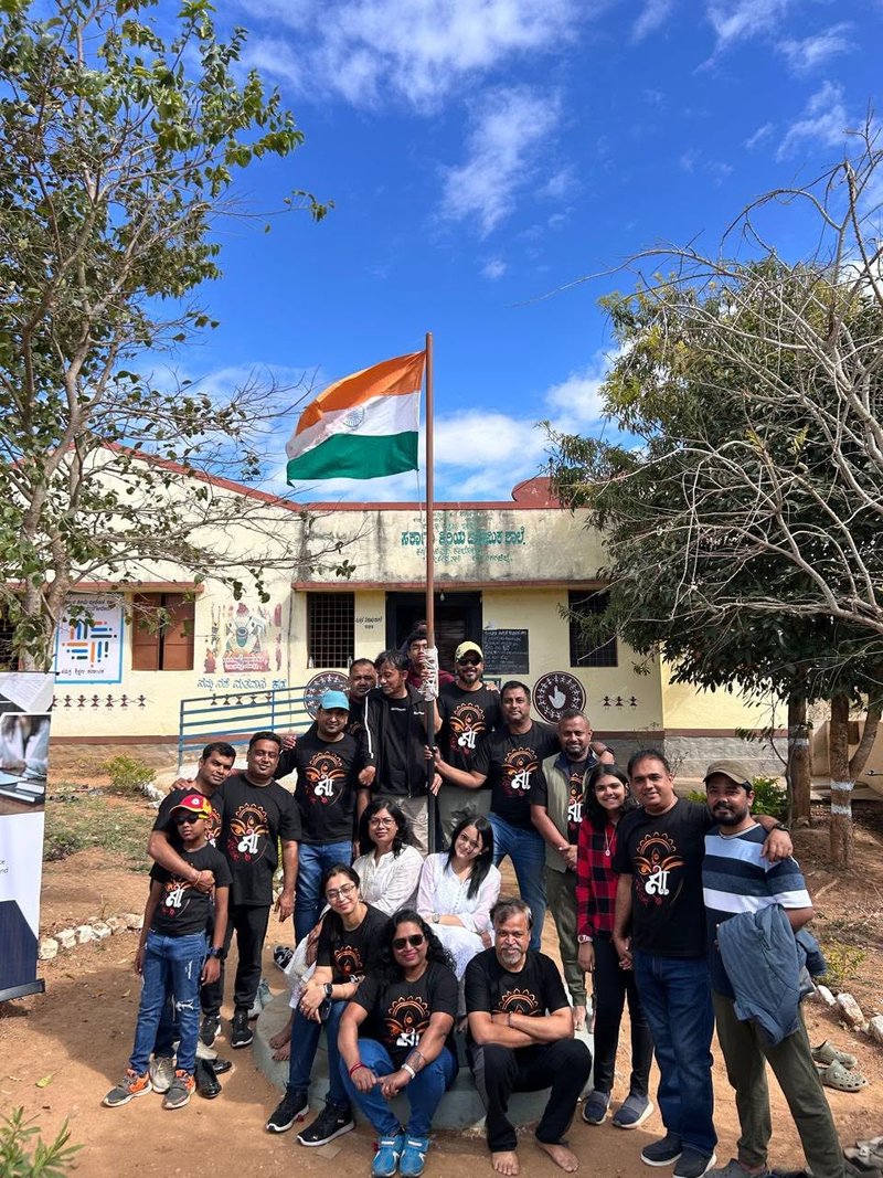 Aarohan CSR – flag hoisting ceremony