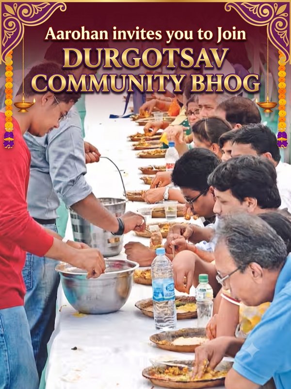 Aarohan invites you to join Durgotsav Community Bhog